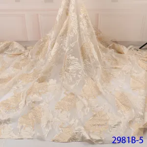 SUPERBE BRODERIE double festonnée en dentelle de mariée tissu 52" Large Tulle Net Robe