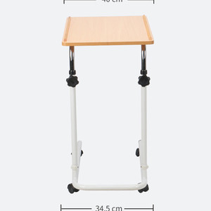 Adjustable Bedside <b>Table</b> 60.5 Cm Width With <b>Wheels</b> Hospital <b>Table</b> - Product Image 5