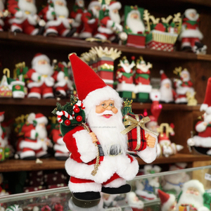 Babbo <span class=keywords><strong>Natale</strong></span> Elettrico Animato con Musica e Danza, Decorazione Natalizia Rossa Fatta a Mano Personalizzabile 7-10 Pollici, Ecologica - Product Image 2