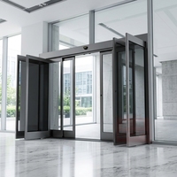 Pintu Geser Otomatis PAD PARD dengan Desain Modern dari Baja Anti Karat & Kaca untuk Rumah Sakit, Mal, Bandara