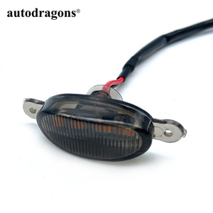 Autodragons Smoke Lens Front Fender Flare Led Marker Light Plug and Play Amber Led Grille Light for F150 - Product Image 4