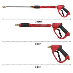 <span class=keywords><strong>Pistolet</strong></span> à mousse haute pression VETOOL rouge long pour lavage de voiture avec étui - Product Image 3