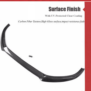 Expédition rapide A6 C7 Sline S6 véritable fibre de carbone pare-chocs avant lèvre inférieure becquet pour <span class=keywords><strong>Audi</strong></span> A6 C7.5 S6 berline 2016 2017 2018 - Product Image 3