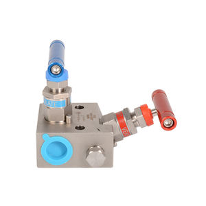 2-клапанные коллекторы из нержавеющей стали для воды, включая ручной блок и спускной клапан - Product Image 2