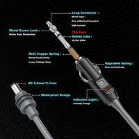 Câble d'alimentation DC Starlink Mini 12V-24V 3A à charge rapide, adaptateur allume-cigare tressé 18AWG étanche pour caméra, camion, camping-car, bateau