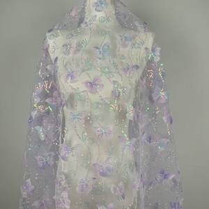 Usine directe haut de gamme dégradé papillon chaîne perle brodé dentelle <span class=keywords><strong>tissu</strong></span> <span class=keywords><strong>trame</strong></span> maille tricotée pour vêtements décor à la maison non tissé - Product Image 5
