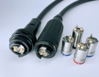 6 cœurs 8 noyaux Faisceau étendu Connecteur optique junior Fiche/prise Terminé sur câble de terrain blindé avec tambour de câble