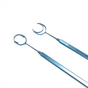 <span class=keywords><strong>Hofman</strong></span>-<span class=keywords><strong>Thornton</strong></span> Anillo de fijación Cabeza giratoria Gancho oftálmico Instrumento quirúrgico ocular - Product Image 4