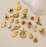 Garrywell - Breloques personnalisées DIY, des milliers de designs, bijoux fantaisie, pendentifs, breloques en acier inoxydable plaqué or pour la création de bijoux DIY