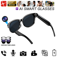Gafas Inteligentes con Traducción por IA Innovadora, Cámara de 8MP, Más de 30 Idiomas, Sincronización Automática, 6 Días de Autonomía en Espera, Gafas con Grabación de Video