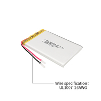 Batterie solide en pochette Ufine UFX503759 haute température 3,7 V 1200 mAh, source d'alimentation durable, cathode LiCoO2, 800 cycles, -20~60°C