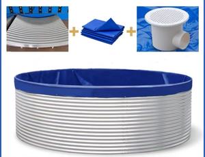 <span class=keywords><strong>Bassin</strong></span> <span class=keywords><strong>de</strong></span> culture <span class=keywords><strong>de</strong></span> poissons galvanisé ECO-ORIGIN, résistant aux intempéries, haute productivité, garantie 3 mois - Product Image 1