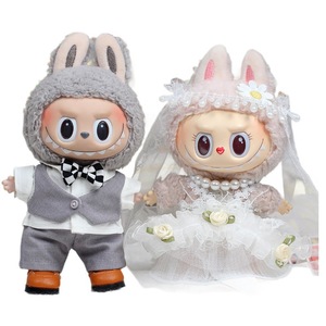 <b>Labubu</b> Doll Wedding Dress 17cm Vinyl Pendant Adorable Macaron Style Plush <b>Toy</b> for Kids - Product Image 5