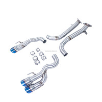 Silencieux d'échappement arrière REV pour Lexus GSF RCF IS500 V8 5.0L, système d'échappement automobile fabriqué en acier SUS304 de qualité supérieure, avec double résonateur