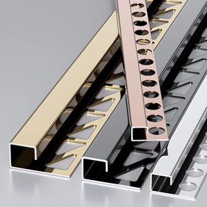 Miglior prezzo 304 in acciaio inox profilo di <span class=keywords><strong>piastrelle</strong></span> angolari <span class=keywords><strong>per</strong></span> decorazione lucidato strisce quadrate <span class=keywords><strong>piastrelle</strong></span> di ceramica scanalatura angolare - Product Image 3
