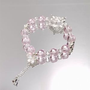 Trendy Colorful <b>Beaded</b> <b>Bracelet</b> Crystal Fox Charm <b>Bracelet</b> for Girl Colorful Handmade Stone Glaze Bangles Butterflies <b>Bracelet</b> - Product Image 1
