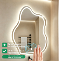 Miroir de salle de bain LED à température de couleur réglable avec reconnaissance gestuelle de haute technologie pour les distributeurs d'éclairage