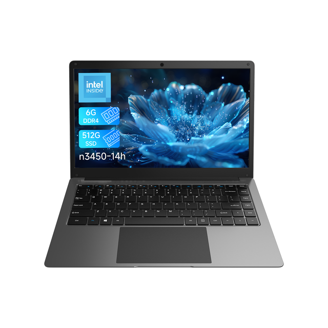 Yifang Factory Offers Wholesale 14.1" Intel N3450 6GB RAM 256GB SSD It Features a Lightweight Design TN Screen  Business Laptops