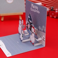 Stock Prêt Texte Personnalisé 3D Pop Up Carte