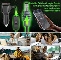 Câble d'alimentation Starlink Mini 3 en 1 5M 12V-24V Adaptateur allume-cigare vers cordon d'alimentation CC avec port USB Type C Adaptateur d'alimentation