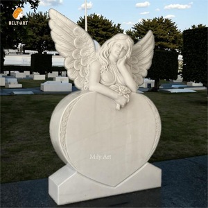 Monumento alto <span class=keywords><strong>de</strong></span> <span class=keywords><strong>mármol</strong></span> tallado a mano estatua <span class=keywords><strong>de</strong></span> Ángel <span class=keywords><strong>lápida</strong></span> conmemorativa a la venta - Product Image 6