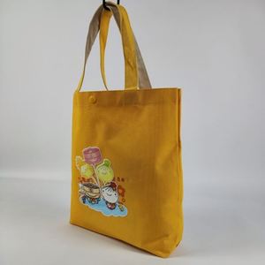600D Poliéster Pu Tela Bolsa Moda Tote Bag Lona Poliéster Amarillo Poliéster Bolsa Con Logo - Product Image 6