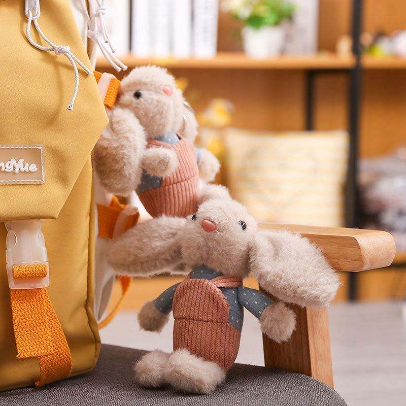 Nuovo Stile Fatto A Mano Vera Pelliccia Di Visone Coniglio Fascino Portachiavi Donna Bambini Carino Peluche Coniglietto Portachiavi Borsa Auto Chiave Decorazione Gioielli Regali - Foto 10