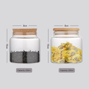 Frascos <span class=keywords><strong>de</strong></span> Vidrio Únicos <span class=keywords><strong>de</strong></span> 500 ml <span class=keywords><strong>para</strong></span> Almacenamiento <span class=keywords><strong>de</strong></span> Alimentos, Resistentes al Calor, con Tapas - Product Image 2