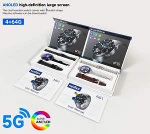 Modelo privado 2025 4G 5G Reloj inteligente N61 Amoled Pantalla redonda de alta definición Relojes impermeables Reloj Inteligente con cámara - Product Image 1