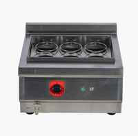 Cuisinière à nouilles électrique professionnelle RKMF-T600 en acier inoxydable à six bacs pour usage commercial