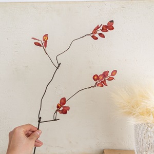CallaFloral - Hojas Artificiales de Otoño con Granadas, Rama Individual Decorativa para Bodas, Estilo Moderno para el Hogar - Product Image 2
