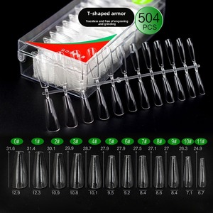 Uñas Postizas Francesas Transparentes <span class=keywords><strong>de</strong></span> Alta Calidad, 504 Piezas, <span class=keywords><strong>Precio</strong></span> Económico al por Mayor, Uñas Postizas Personalizadas - Product Image 6