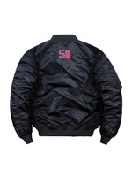 Blouson de course urbaine pour homme avec broderies audacieuses, poignets zippés, en polyester léger, vert olive ou noir