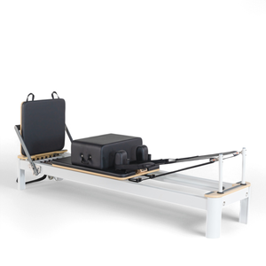 Cama de Pilates Reformer de Aluminio Blanco con Torre Cadillac, Equipos Profesionales de Gimnasio, OEM Personalizado - Product Image 4