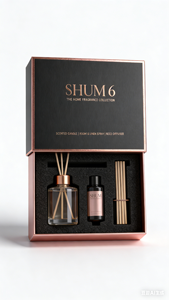 Coffret cadeau d'aromathérapie de luxe personnalisé avec logo, design personnalisé, bougies parfumées, huiles, accessoires de <span class=keywords><strong>spa</strong></span> - Product Image 2