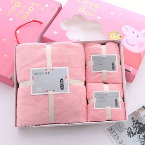 Ensemble de serviettes en polaire corail trois pièces, personnalisable avec logo imprimé, cadeaux d'entreprise, team building, assurance, banque, mariage - Product Image 4