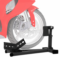 Support de Moto en Acier Réglable en Hauteur pour Réparation de Moto, Support de Roue Avant