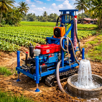 Machine de forage de puits d'eau la plus vendue en Asie du Sud, machine de forage de puits de 50m-200m, machine de forage de puits pour zones rurales