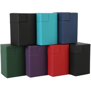 Diskon besar kotak dek kartu desain 2 laci dengan nampan dadu casing kartu perdagangan dengan pemegang Magnet untuk sihir/Yugioh/TCG - Product Image 5