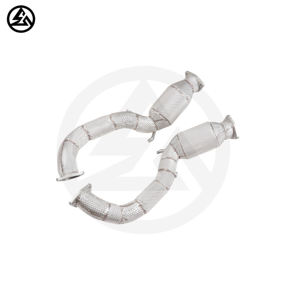 Tubo de Escape CSZ de 200 Celdas con Catalizador para <span class=keywords><strong>Porsche</strong></span> 718 <span class=keywords><strong>Cayman</strong></span> GT4 RS 4.0L, Tubos de Escape de Competición con Protector Térmico - Product Image 3