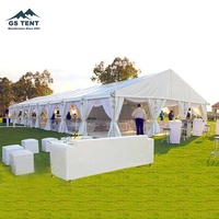 Tente de réception personnalisée 10x20 15x20 15x30 20x30, tente de mariage, tente de fête, structure en alliage d'aluminium, grande tente extérieure pour événements