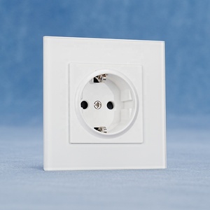 Manufacturer Hot Selling OEM Available German Socket Outlet EU Standard <strong>Schuko</strong> Socket in Tempered Glass Panel - Product Image 6