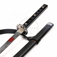 G.I.Joe Retaliation Full Tang Snake Eyes Samurai Katana Espada Réplica