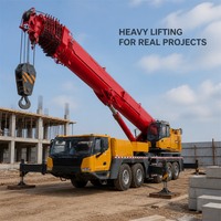 Grue mobile routière d'occasion NOMISANY de 300 tonnes, peinture d'origine, vitesse de déplacement de 85 km/h, pour le transport et la levée d'équipements lourds