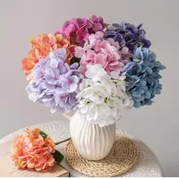 Bunga Hydrangea Lateks Buatan untuk Buket Pengantin, Dekorasi Pernikahan, Rangkaian Bunga Meja, Dekorasi Pesta dan Rumah