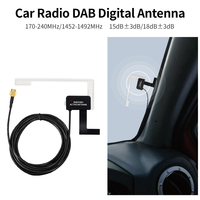 Récepteur Radio Dab dans l'antenne de voiture Adaptateur DAB + numérique Boîte de tuner auxiliaire Antenne de boucle amplifiée USB Audio Radios de décodage Android