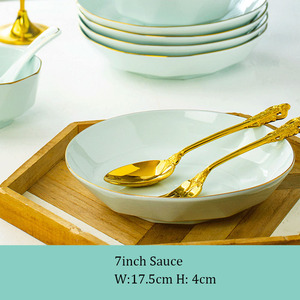 Hot Sale Wholesale Modern Design <b>Black</b> Ceramic Stoneware Dinnerware <b>Sets</b> Handmade for China Christmas <b>Dinner</b> Plate <b>Set</b> - Product Image 5