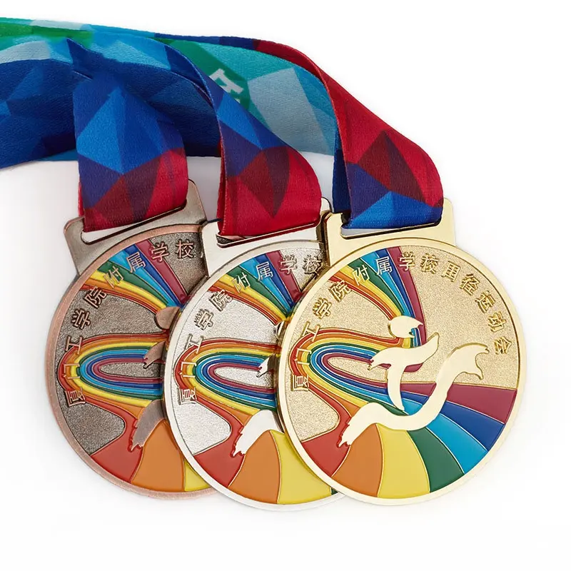 प्रचारक उपहार चांदी तांबा दौड़ 3d सोना मढ़वाया रिक्त जस्ता मिश्र धातु 3D गोल्ड अवार्ड मैराथन रनिंग कस्टम मेड खेल पदक