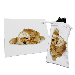 Quang sợi nhỏ vải sợi nhỏ tùy chỉnh kính Pouch Set kính mát kính mắt dây rút Pouch - Product Image 2