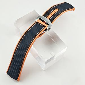 OEM ODM Customized Logo 22mm Classic Designer Brand <b>Watch</b> Strap Luxury Silicone Nylon Breathable Feature - Product Image 1